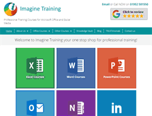 Tablet Screenshot of imaginetraining.biz